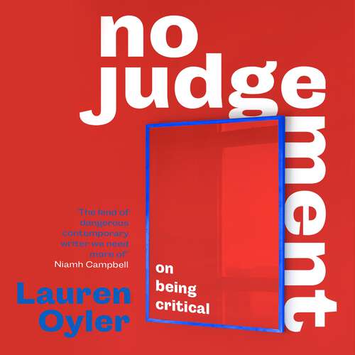 Book cover of No Judgement: On Being Critical