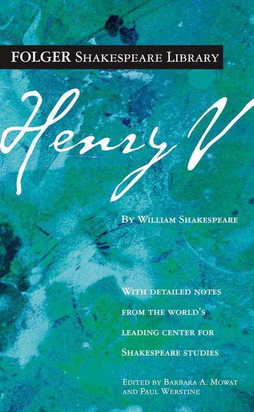 Book cover of The Life of Henry V (Folger Shakespeare Library)