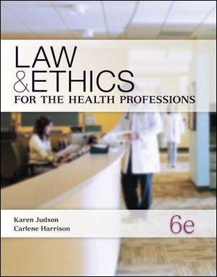 Book cover of Law and Ethics for the Health Professions (6th Edition)