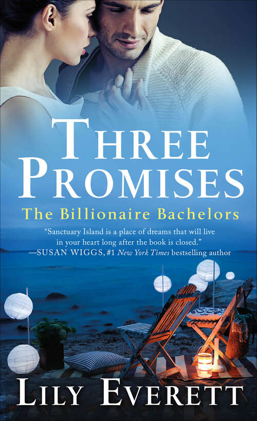 Book cover of Three Promises: The Billionaire Bachelors (The Fireside Inn, Bonfire Beach, Lantern Lake)