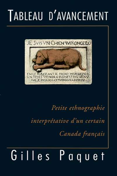 Book cover of Tableau d'avancement: Petite ethnographie interprétative d'un certain Canada français (Collection Gouvernance)