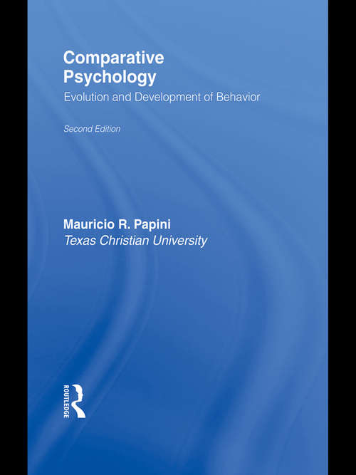 Book cover of Comparative Psychology: Evolution and Development of Behavior, 2nd Edition