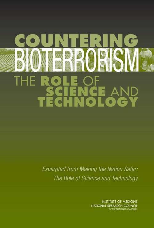 Book cover of Countering Bioterrorism: The Role Of Science And Technology