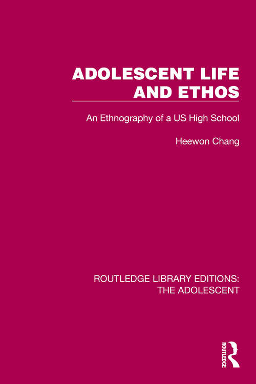 Cover image of Adolescent Life and Ethos
