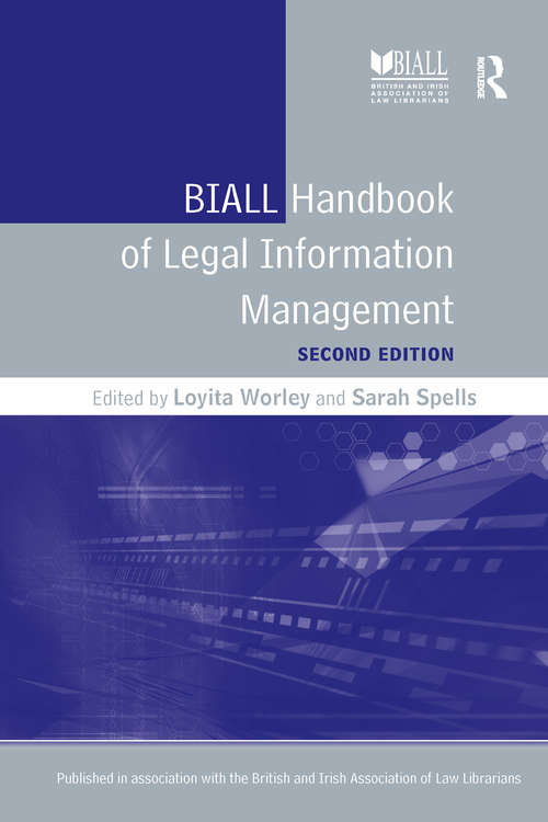 Book cover of BIALL Handbook of Legal Information Management (2)