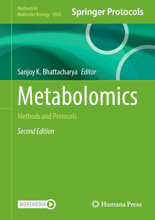 Book cover of Metabolomics: Methods and Protocols (Second Edition 2025) (Methods in Molecular Biology #2925)