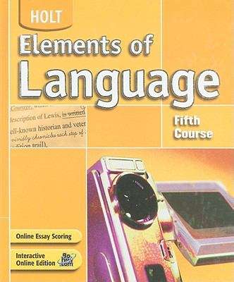 Book cover of Elements of Language, Fifth Course