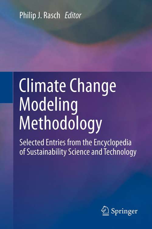 Book cover of Climate Change Modeling Methodology