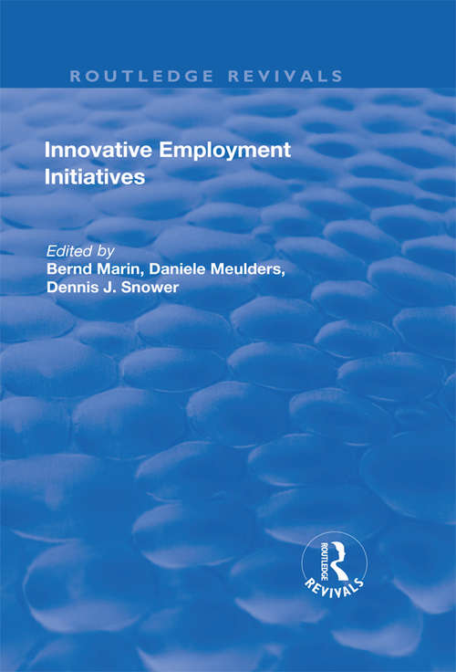 Book cover of Innovative Employment Initiatives (Routledge Revivals)