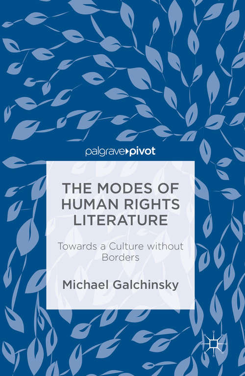 Book cover of The Modes of Human Rights Literature