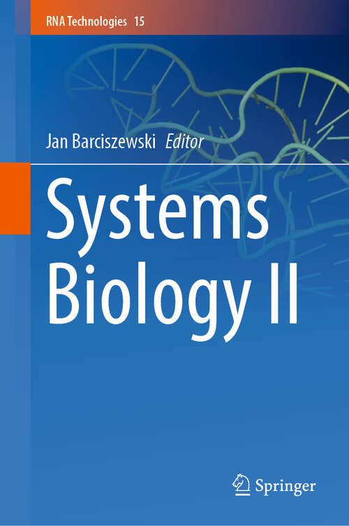 Book cover of Systems Biology II (RNA Technologies #15)