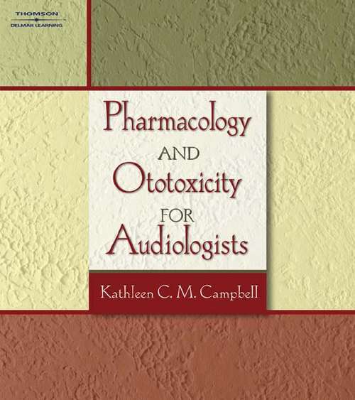 Book cover of Pharmacology and Ototoxicity for Audiologists