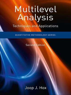 Book cover of Multilevel Analysis: Techniques and Applications, Second Edition