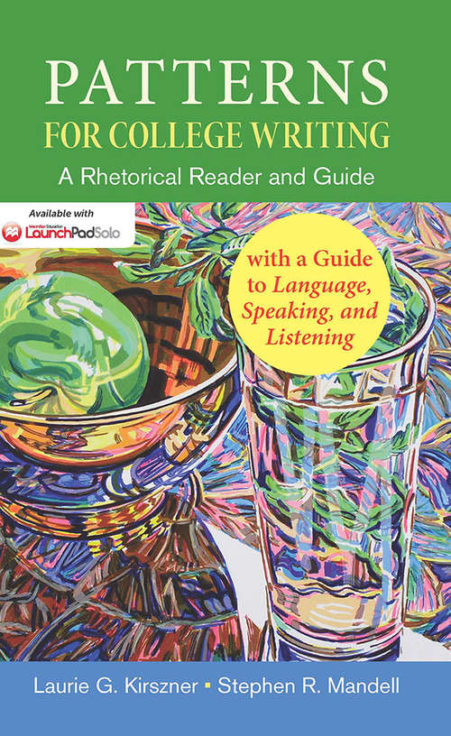 Book cover of Patterns for College Writing: A Rhetorical Reader and Guide