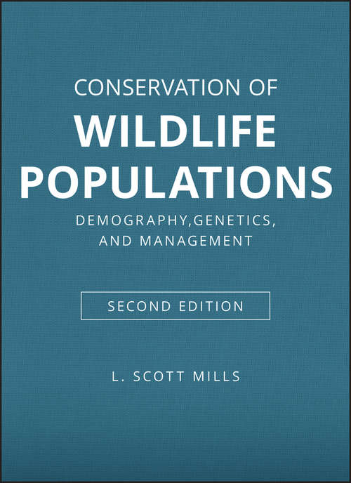 Book cover of Conservation of Wildlife Populations