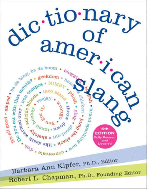 Book cover of Dictionary of American Slang