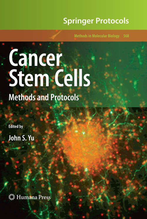 Book cover of Cancer Stem Cells