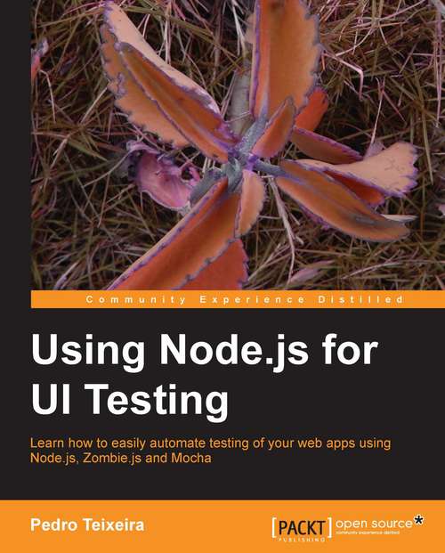 Book cover of Using Node.js for UI Testing