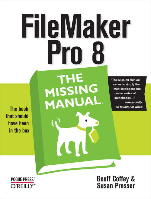 Book cover of FileMaker Pro 8: The Missing Manual