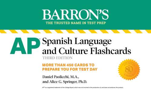 AP Spanish Language and Culture Flashcards (Barron's Test Prep)
