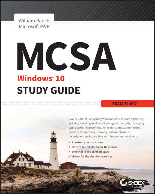 Book cover of MCSA Microsoft Windows 10 Study Guide: Exam 70-697