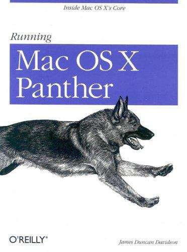 Book cover of Running Mac OS X Panther