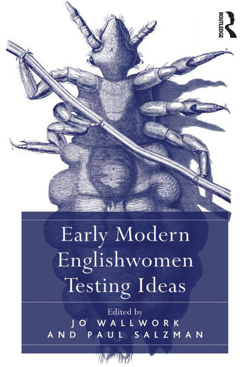 Book cover of Early Modern Englishwomen Testing Ideas