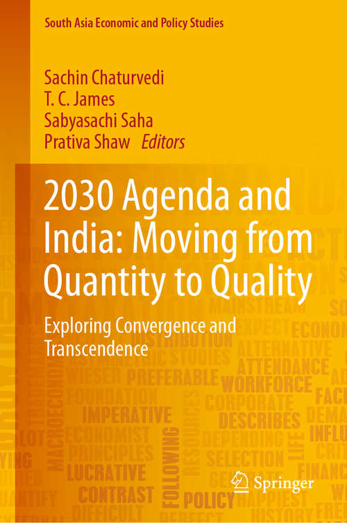 2030 Agenda and India: Exploring Convergence and Transcendence (South Asia Economic and Policy Studies)