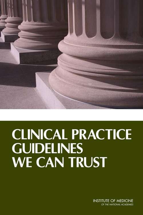 Book cover of Clinical Practice Guidelines We Can Trust