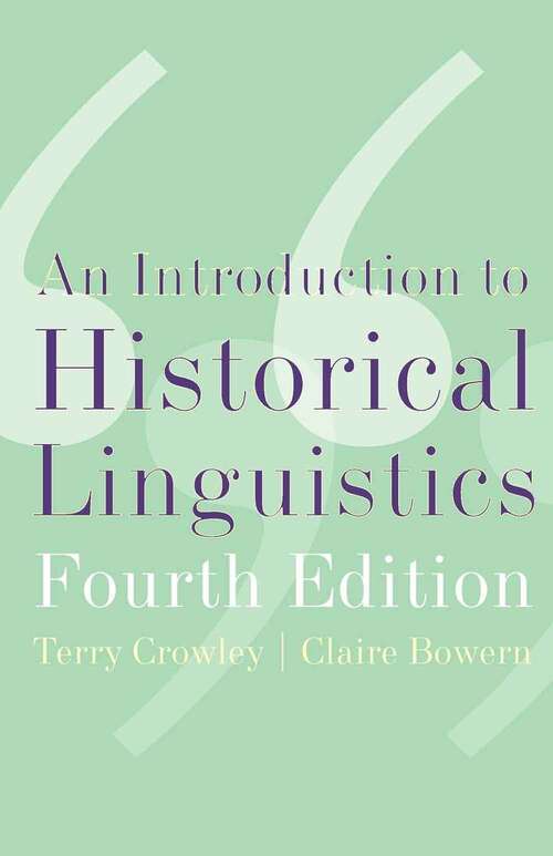 Book cover of An Introduction To Historical Linguistics (4)