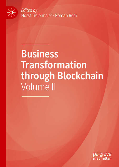 Book cover of Business Transformation through Blockchain: Volume II (1st ed. 2019)