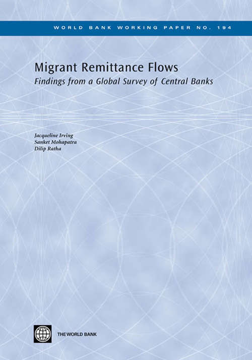 Book cover of Migrant Remittance Flows: Findings from a Global Survey of Central Banks