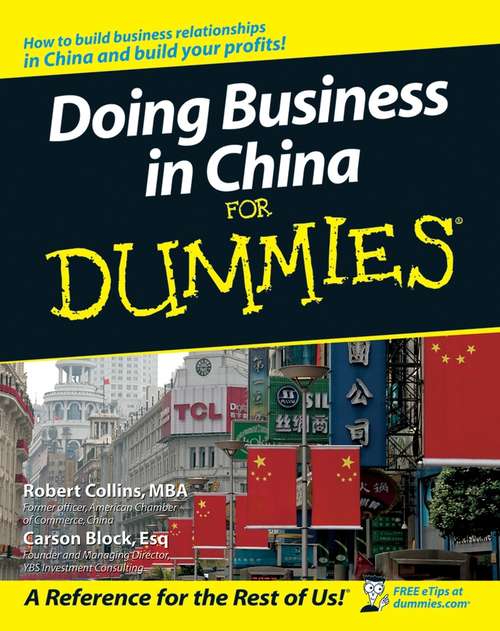 Book cover of Doing Business in China For Dummies