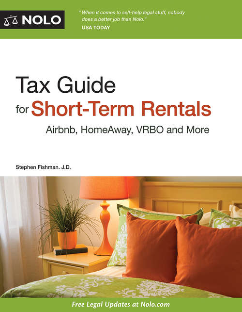 Book cover of Tax Guide for Short-Term Rentals: Airbnb, HomeAway, VRBO and More