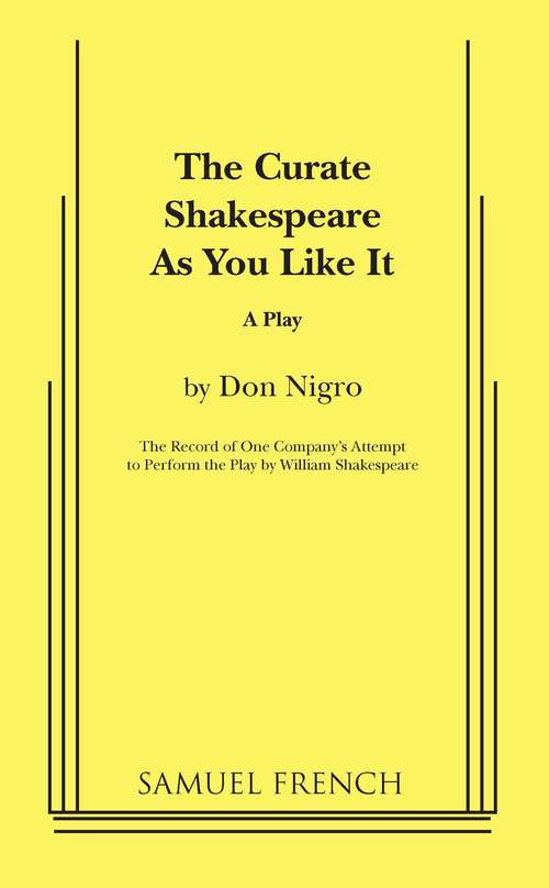 Book cover of The Curate Shakespeare As You Like It