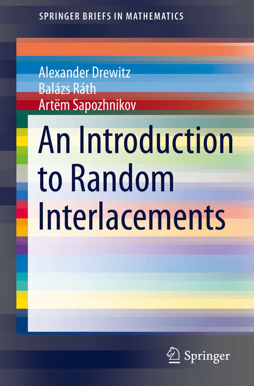 Book cover of An Introduction to Random Interlacements