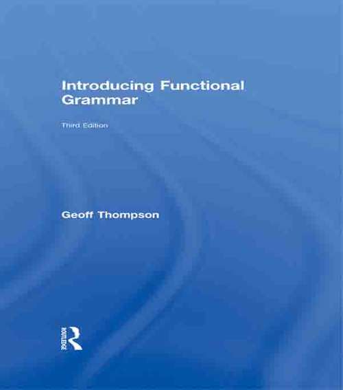 Book cover of Introducing Functional Grammar
