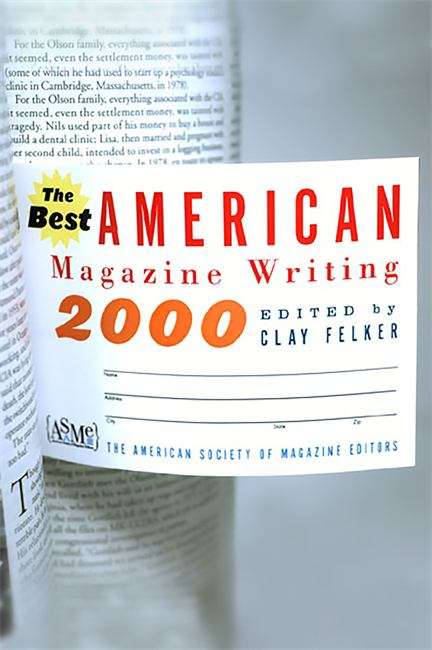 Book cover of The Best American Magazine Writing 2000