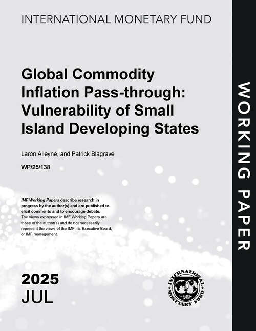 Book cover of Global Commodity Inflation Pass-through: Vulnerability of Small Island Developing States