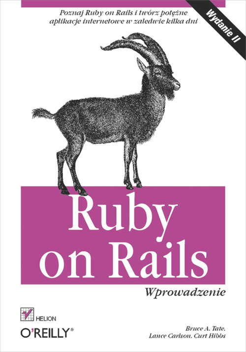 Book cover of Ruby on Rails. Wprowadzenie. Wydanie II