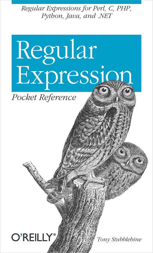 Book cover of Regular Expression Pocket Reference
