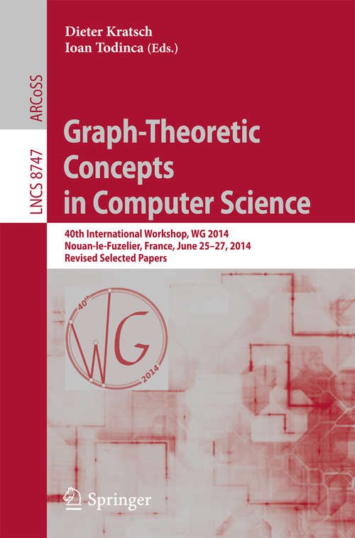 Book cover of Graph-Theoretic Concepts in Computer Science