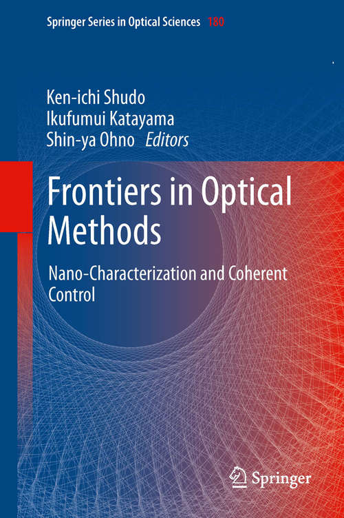 Book cover of Frontiers in Optical Methods