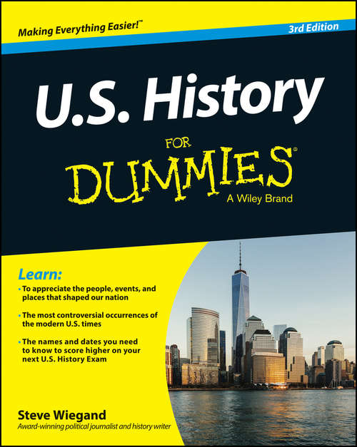 Book cover of U.S. History For Dummies