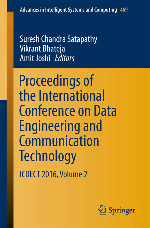 Proceedings of the International Conference on Data Engineering and Communication Technology