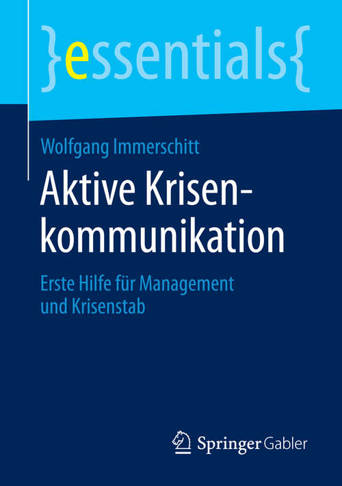 Book cover of Aktive Krisenkommunikation