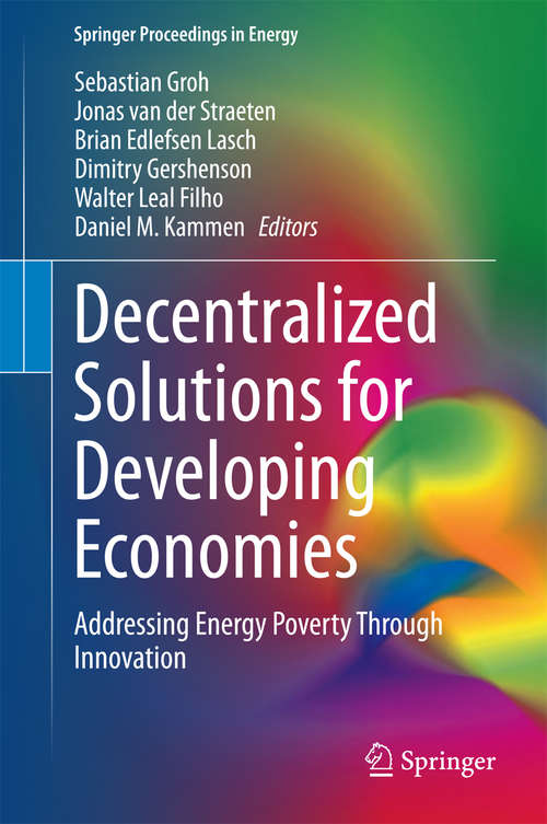 Book cover of Decentralized Solutions for Developing Economies