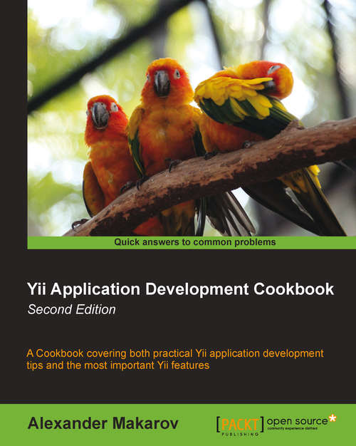 Book cover of Yii Application Development Cookbook -Second Edition