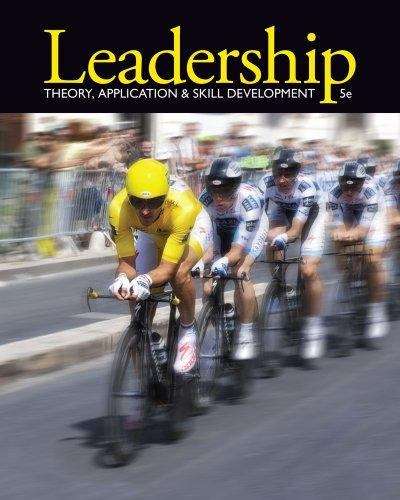 Book cover of Leadership: Theory, Application, And Skill Development (Fifth)
