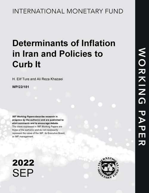 Book cover of Determinants of Inflation in Iran and Policies to Curb It